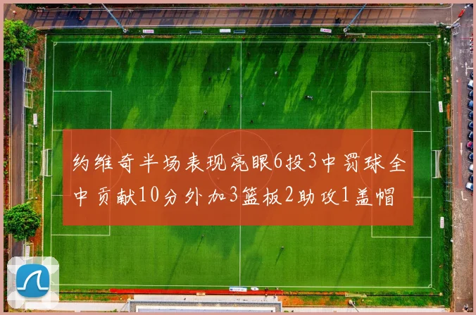 约维奇半场表现亮眼6投3中罚球全中贡献10分外加3篮板2助攻1盖帽